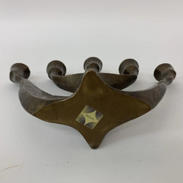 Gold Brutalist Candleholder by Horst Dalbeck, Germany, 1970s For Sale - Image 8 of 10