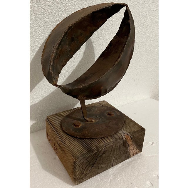 Eli Ilan, 1965 Canadian Israeli Art Brutalist Abstract Welded Steel Sculpture Eli Ilan For Sale - Image 17 of 17