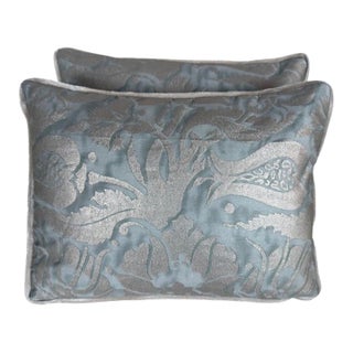 Pair of Fortuny Textile Pillows For Sale