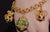 Vintage Portuguese Italian Solid 19.2k & 18k Gold Etruscan Revival Multigem Fob Charm Bracelet For Sale - Image 11 of 15