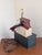 Handcrafted Americana-Style Patriotic Wooden Block Table Lamp For Sale - Image 4 of 7