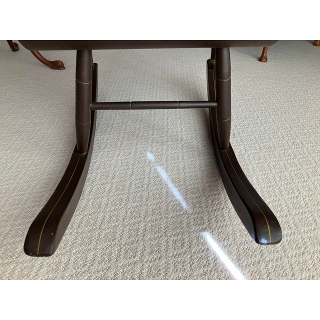 Mid-20th Century Farmhouse Folk Art Hand Painted Rocking Chair For Sale - Image 17 of 17