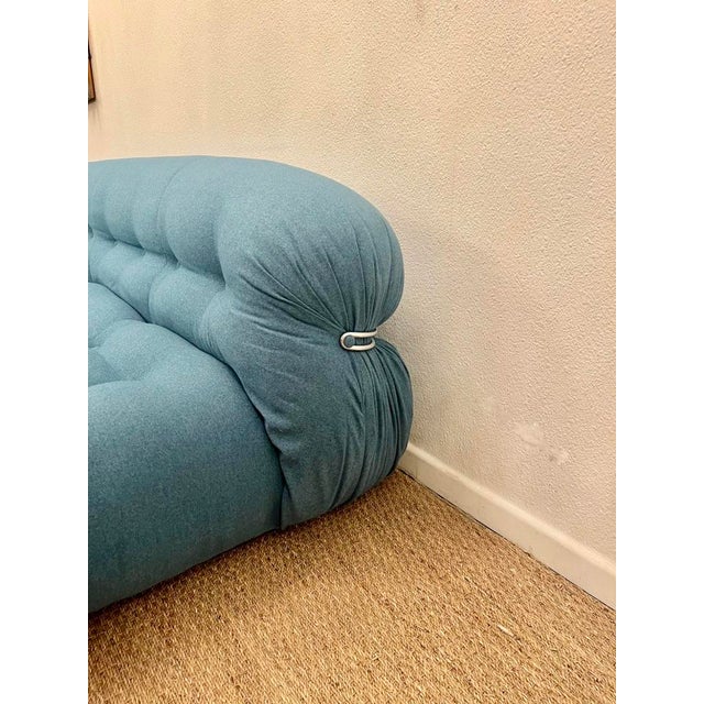 Cassina Three Seater Soriana Sofa by Afra and Tobia Scarpa for Cassina, Italy, 1969 For Sale - Image 4 of 12