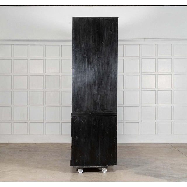 English Ebonised Oak and Pine Housekeeper's Cupboard, 1890 For Sale - Image 10 of 18