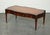 Vintage Heirloom Brown Leather Top Coffee Table from Weiman For Sale - Image 3 of 17