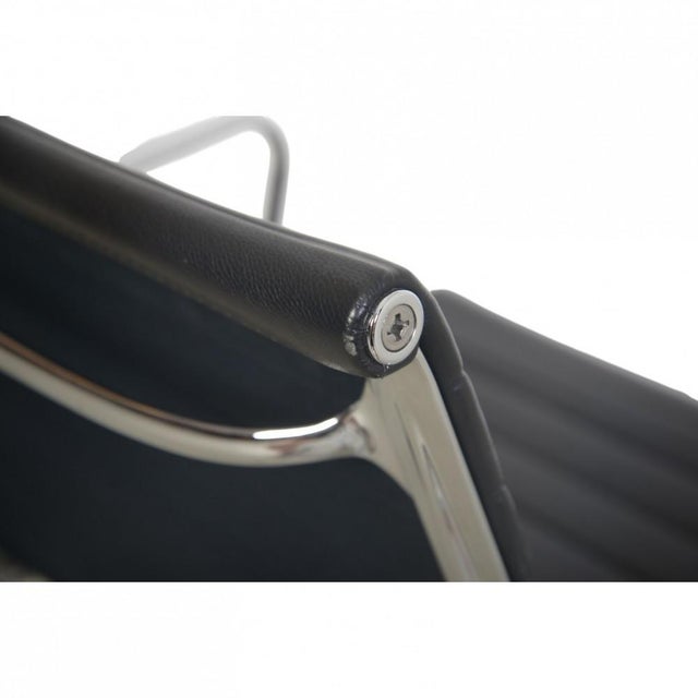 EA108 Chair in Black Leather from Charles Eames, 2007 For Sale - Image 10 of 16