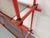 Vintage Italian Bauhaus Style Bookcase in Red Metal and Smoked Glass, 1970s For Sale - Image 14 of 15