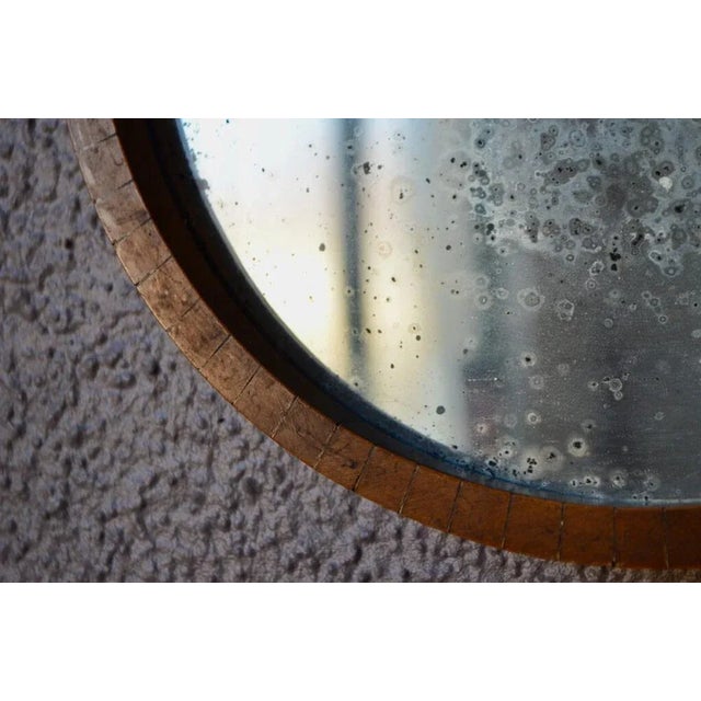 Italian Round Mirror Vitange, 1960s For Sale - Image 4 of 6