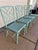 Offered is a 4 piece patio dining set by Meadowcraft. This set features a metal faux bamboo style frame. Can be purchased...