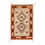 Mid-Century Modern Navajo Style Terracotta and Cream Wool Flatweave Area Rug For Sale