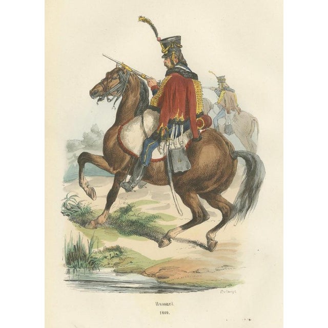 Mid 19th Century After Horace Vernet, Hussar Cavalryman on Horseback, 1843, Paper For Sale - Image 5 of 10