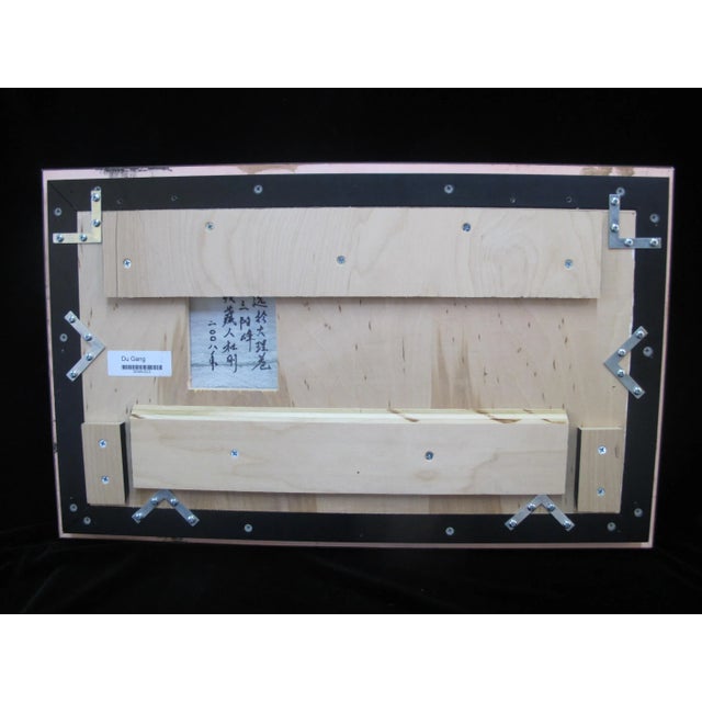 Mid 20th Century Framed Chinese Ocean Sea Scape Natural Dream Stone Nature Artwork For Sale - Image 5 of 7