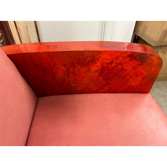 Wood 1920s French Art Deco Goatskin Lounge Chair, André Arbus Attributed For Sale - Image 7 of 12