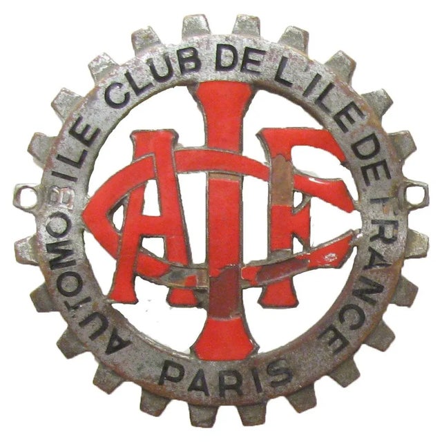 Mid-Century Modern Paris & European Vehicle Badges, S/4 For Sale - Image 3 of 6