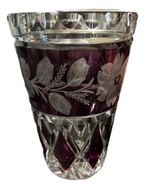 Vase with Floral Engravings