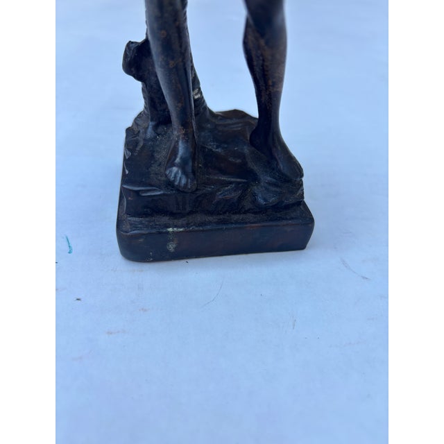 Metal Early 19th Century After Donatello’s “David”, Bronze Sculpture For Sale - Image 7 of 7