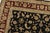 Textile Tabriz Rug 7’9” X 9’10” Black Wool/Silk Traditional Hand-Knotted Oriental Carpet For Sale - Image 7 of 15