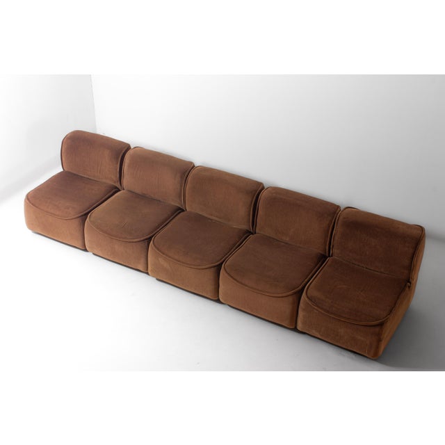 Space Age Modular Sofa, Italy, 1970s, Set of 5 For Sale - Image 4 of 18