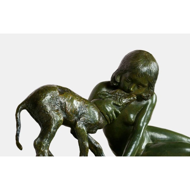 Ary Bitter, Girl with Kid, 1930, Bronze For Sale - Image 9 of 13