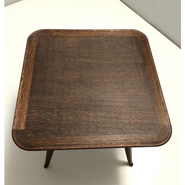 Brown Vintage Italian Oak Coffee Table by Paolo Buffa, 1940s For Sale - Image 8 of 13