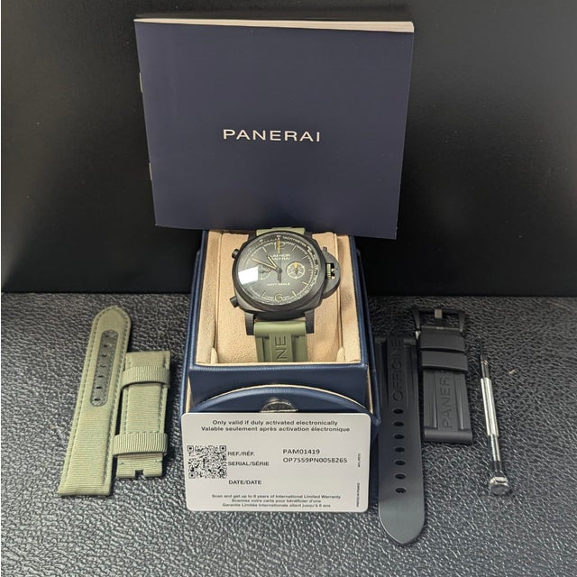 Early 21st Century Panerai Luminor Chronograph Carbotech 44 / Navy Seals For Sale - Image 5 of 5