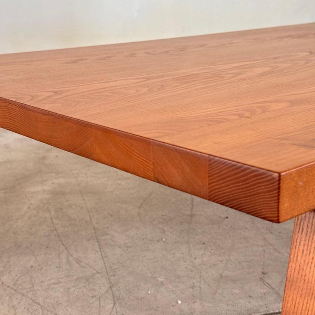 Large Walnut Coffee Table attributed to Centro Studio Flexform, 1988 For Sale - Image 10 of 14