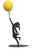 Yellow Hope (3/30) - Original Figurative Metal Sculpture With Glossy Yellow Balloon by Nayla Saroufim For Sale - Image 8 of 10