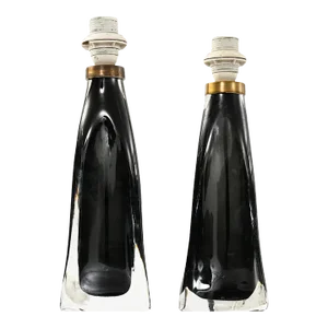 Model RD-1323 Table Lamps by Carl Fagerlund for Orrefors, Sweden, Set of 2