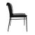 Modern Bentley Black Leather Dining Chair For Sale - Image 3 of 5
