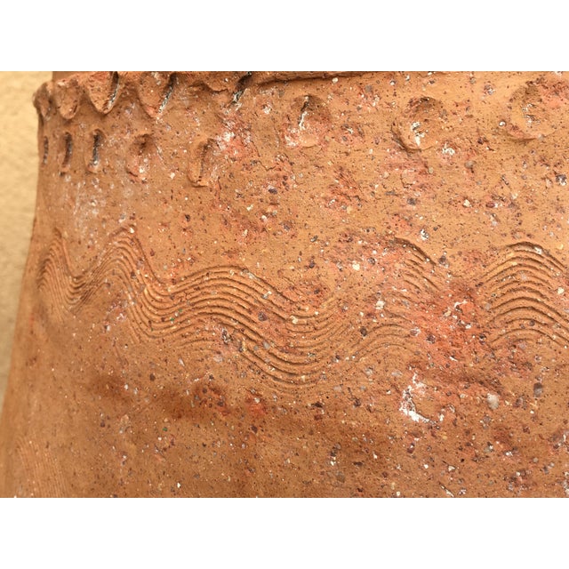 18th Century Large Terracotta Hand Carved French Biot Pot For Sale - Image 9 of 13