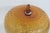 Amber Glass Apple Sculpture Large Mid Century Modern Honeycomb Pattern 5086b For Sale - Image 4 of 11