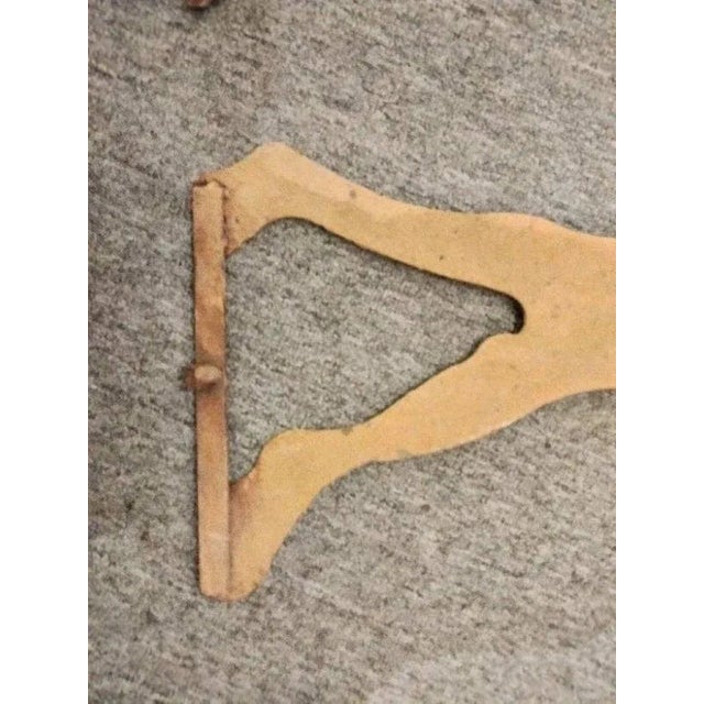 Late 19th Century 19thc Stag Trade Sign in Original Mustard Paint For Sale - Image 5 of 6