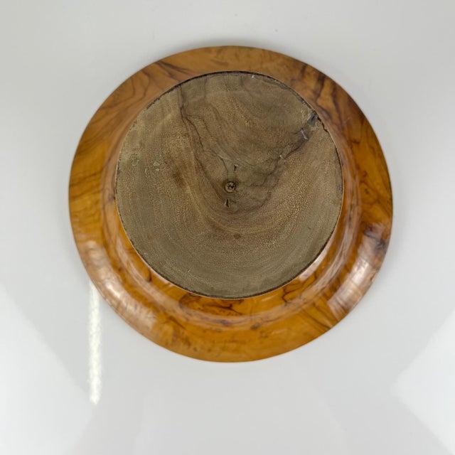 Fruit Bowl on a Single-Piece Base in Olive Wood, 1950s For Sale - Image 6 of 10