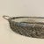 Metal Vintage Woven Silver Basket Tray For Sale - Image 7 of 8