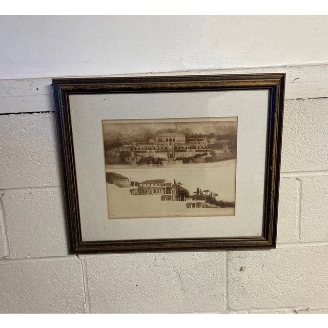 Vintage Framed Etching Villa Madam Antique framed etching was purchased in Venice in the early 1980s. Marked Villa Madam....