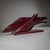 Futuristically styled, dynamic sculpture of a horse’s head. Material: dark red lacquered wood. Weight: 35 kg. Elvio...