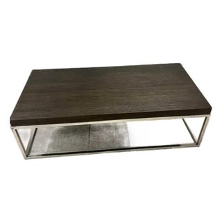 Rh Nicholas Oak Rectangular Coffee Table, For Sale