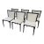 Costantini Pietro Modern Leather Dining Chairs - Set of 6 For Sale