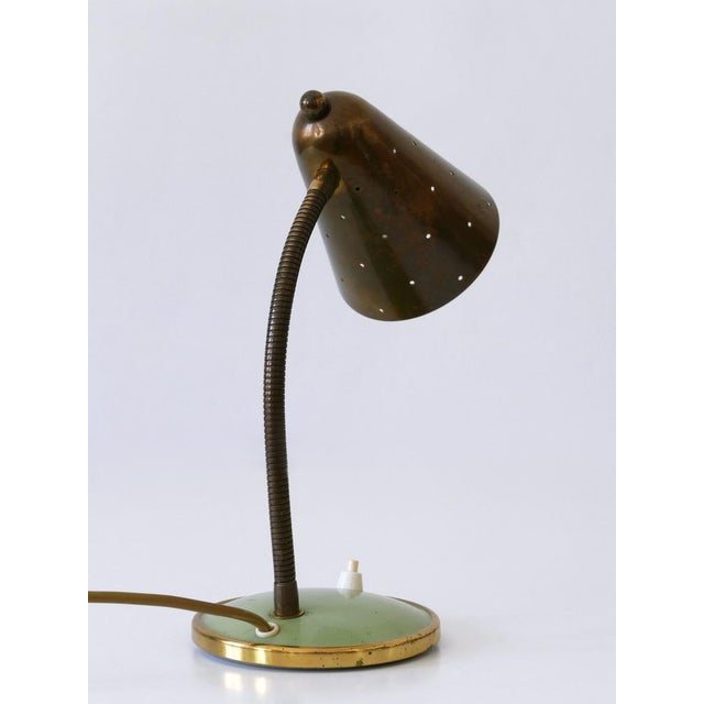 Metal Mid-Century Modern Table Lamp from Vereinigte Werkstätten München, 1950s For Sale - Image 7 of 18