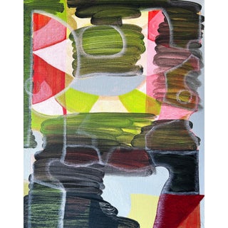 Max Manning “Untitled (CVS273)” Contemporary Red, Blue, & Green Geometric Abstract Painting, 2024 For Sale