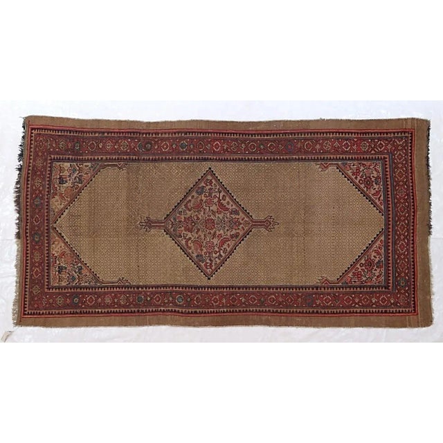 Camel 1900's Antique N.West Persian Rug , 4'6" X 8'10" For Sale - Image 8 of 8