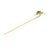 Antique Art Nouveau 14k Gold & Jade Green Glass Stickpin For Sale - Image 10 of 12
