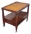 Vintage Antique Traditional Style Mahogany Accent End Table W. Tooled Leather Top For Sale