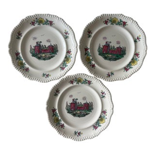 Antique Copeland Spode Transferware Plates - Set of 3 For Sale