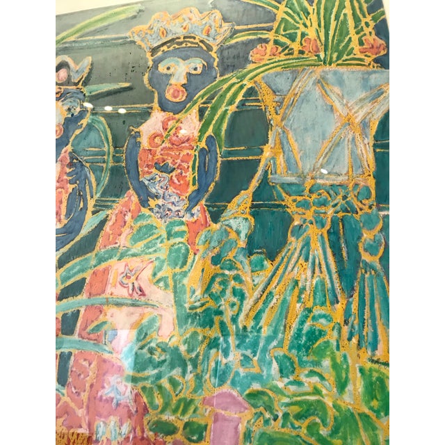 Mid-Century Modern 1970s Molly J. Schiff Interiors Painting For Sale - Image 3 of 4