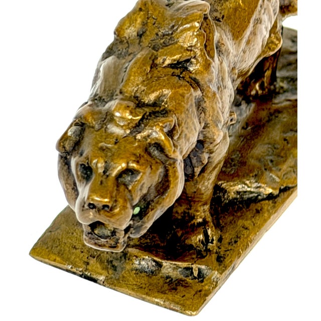 Early 20th Century Frederick G. R. Roth “Columbia Lion” American Bronze Animalier Sculpture For Sale - Image 13 of 15