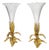 Napoleon III Crystal and Gilded Bronze Vases from Baccarat, 19th Century, Set of 2 For Sale