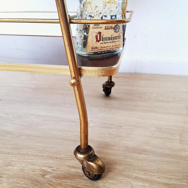 Two-Tier Vintage Serving Trolley, 1950s For Sale - Image 10 of 13