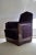 Art Deco Mahogany and Purple Velvet Lounge Chair by Carel Adolph Lion Cachet, 1930s For Sale - Image 3 of 9