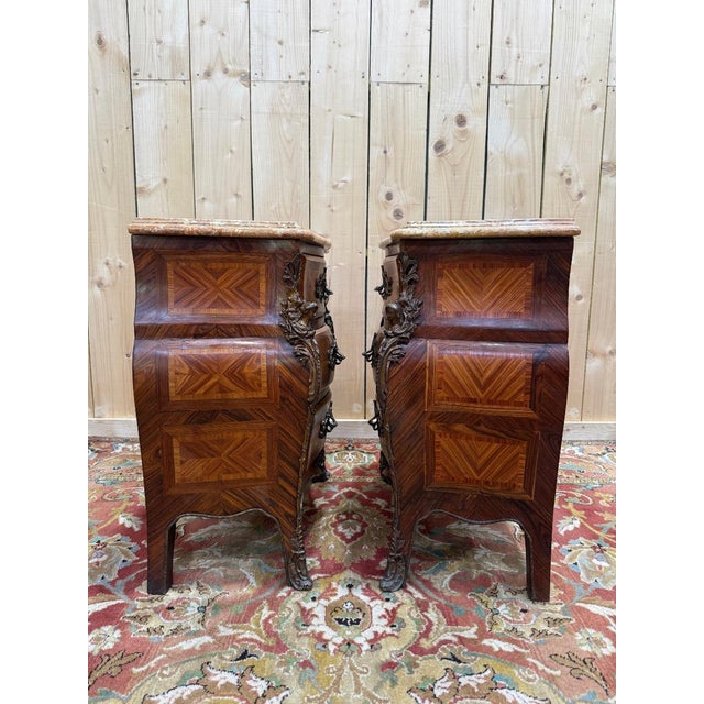 Louis XV Tomb Bedside Tables, Set of 2 For Sale - Image 5 of 8